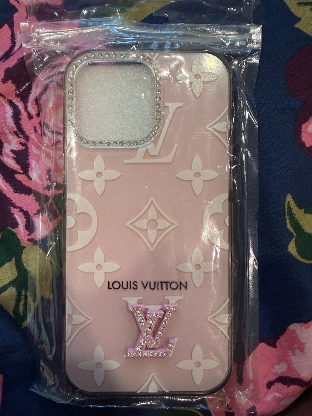 Louis Vuitton Pink Monogram Phone Case with LV Emblem for iPhone 16 Pro Max